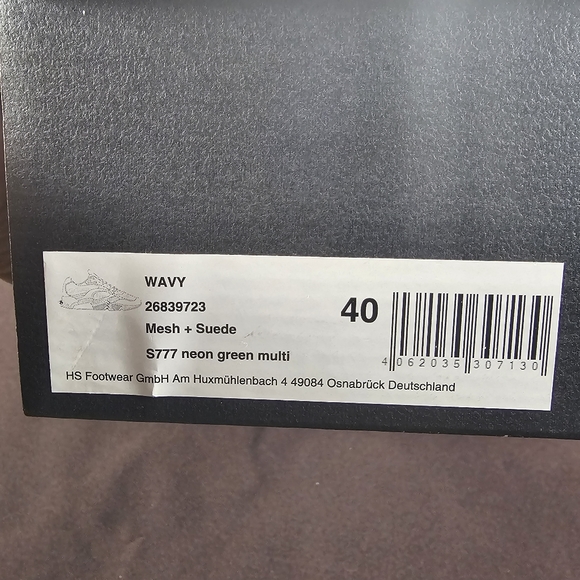 Scotch & Soda Wavy leather sneakers neon green - Picture 9 of 10